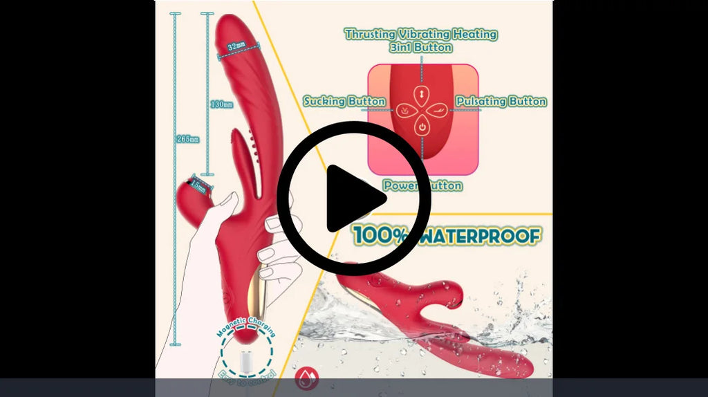 3 in 1 Vibrator for Women Dild Tapping Heating Clitoris Sucker Stimulator Vagina Masturbators Prostate Massager Adults Sex Toys