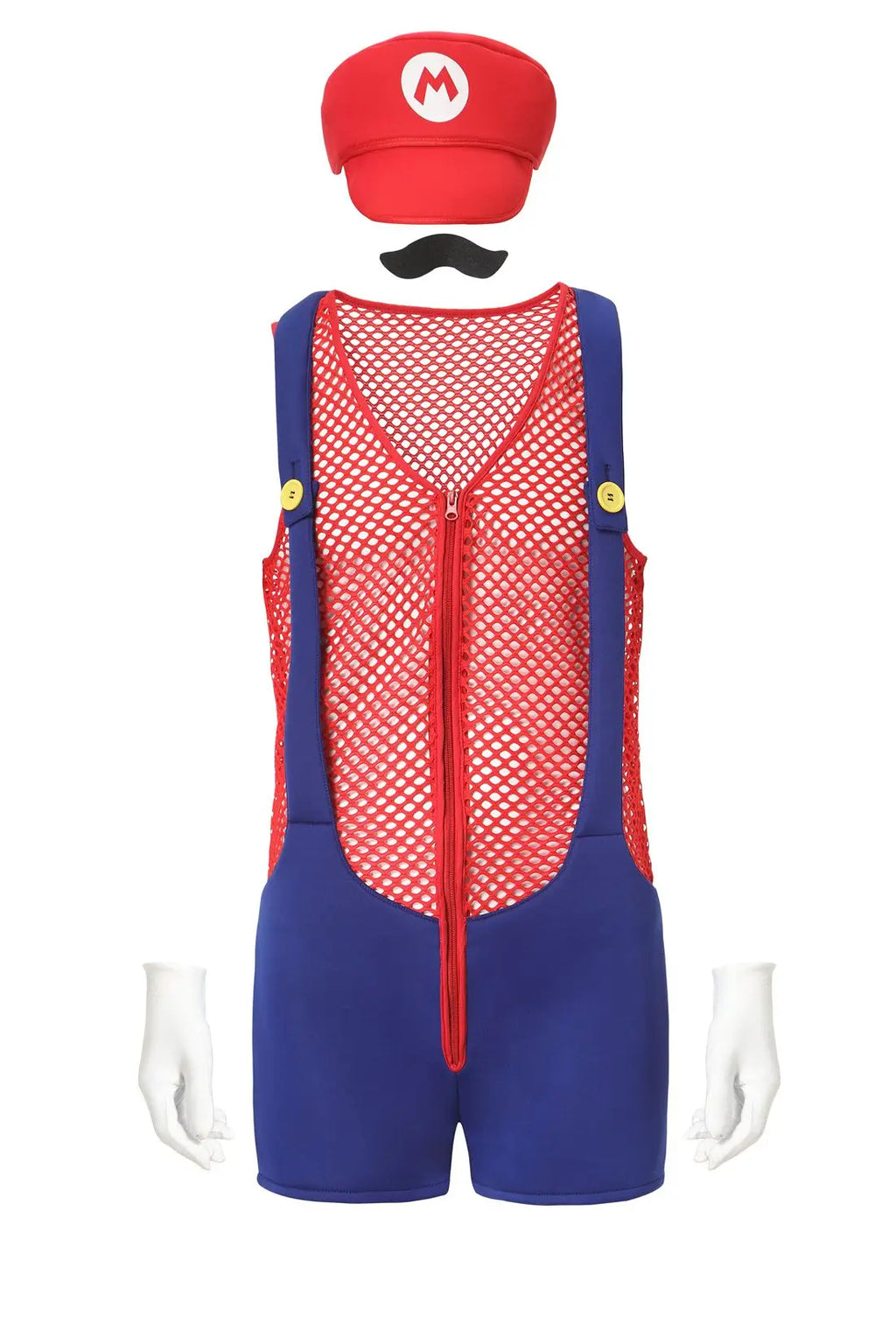 Halloween Cosplay Men's Anime Super Luigi Bros Hollow Overalls Jumpsuits Costume Carnival Party Disguise Plumber Funny Onesie