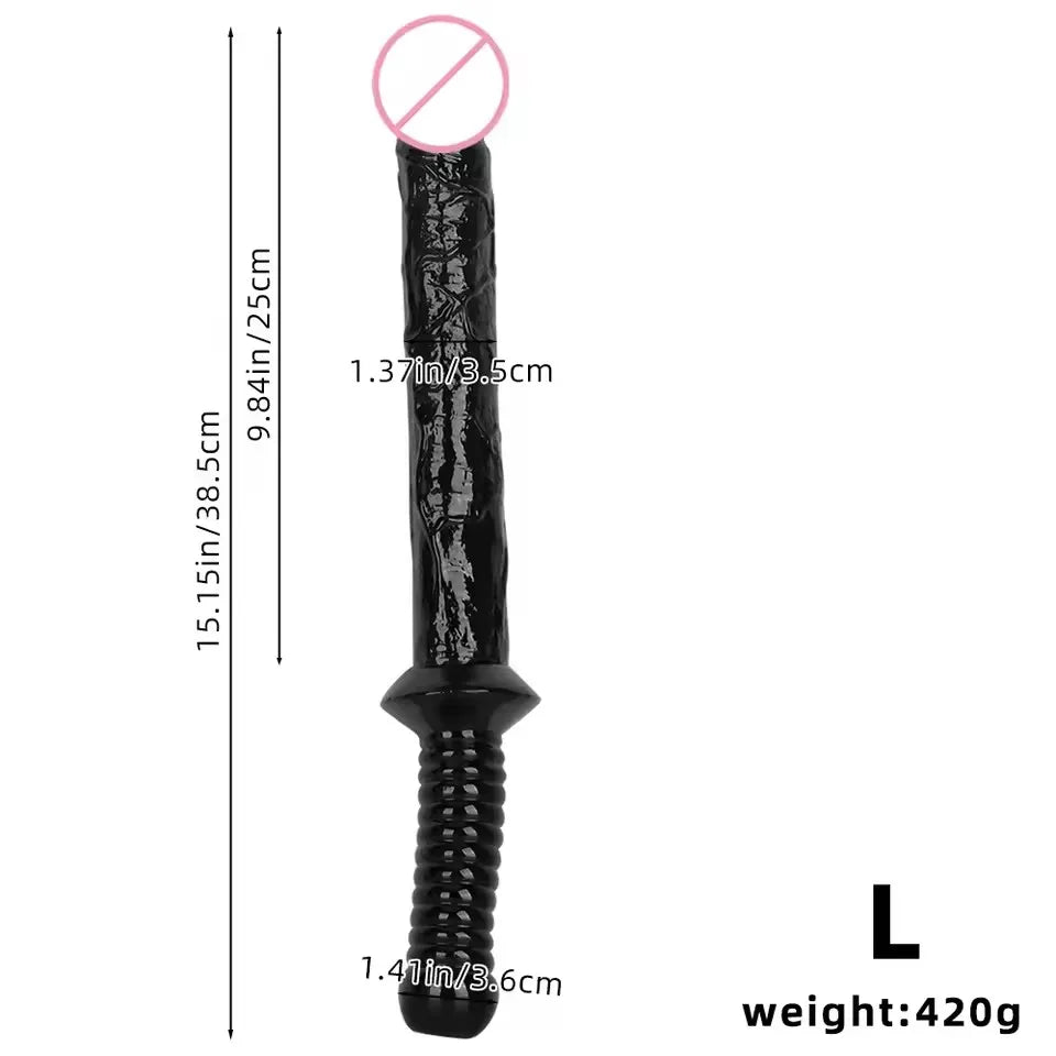 Handheld Sticks Anal Plug Male Female Backyard Anal Sex Expansion Extra Long Dildo Vaginal Anal Masturbation Sex Toy