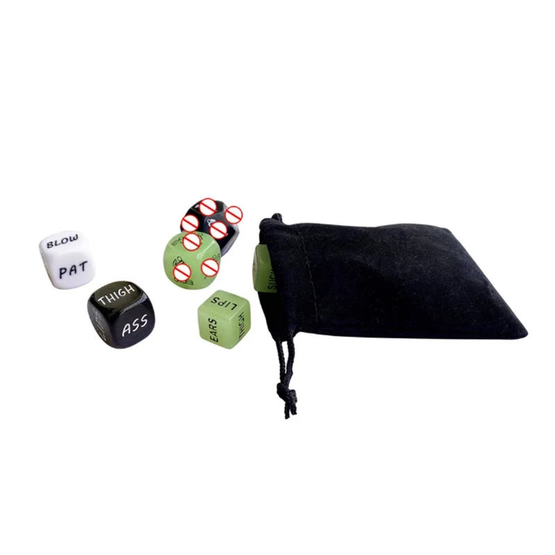 Sexy Dice Set Fun Adult Love Posture Couple Game Sex Noctilucent Erotic Lovers Position Foreplay Romantic Party Toy 1 Set