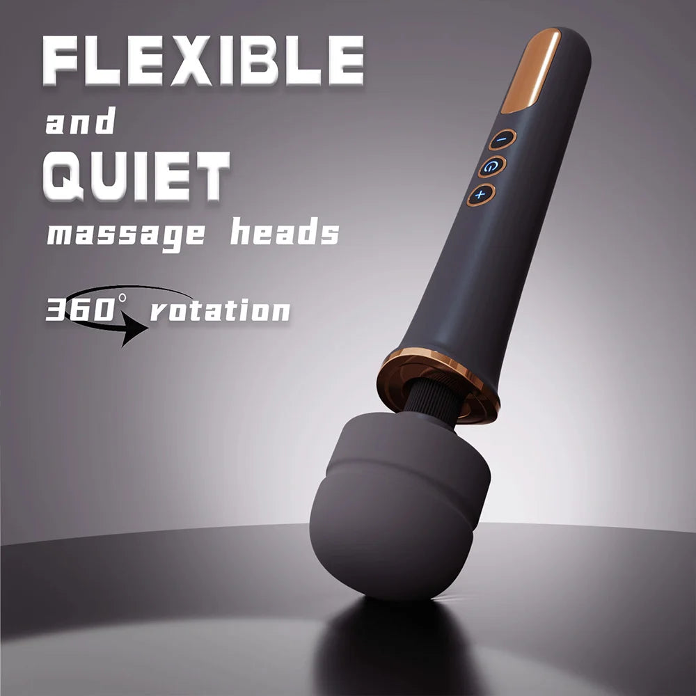 Large AV Vibrator Powerful G Dot Vibrator with 10 Vibration Patterns Clitoral Stimulator Female Masturbator Vibrator Sex Toys