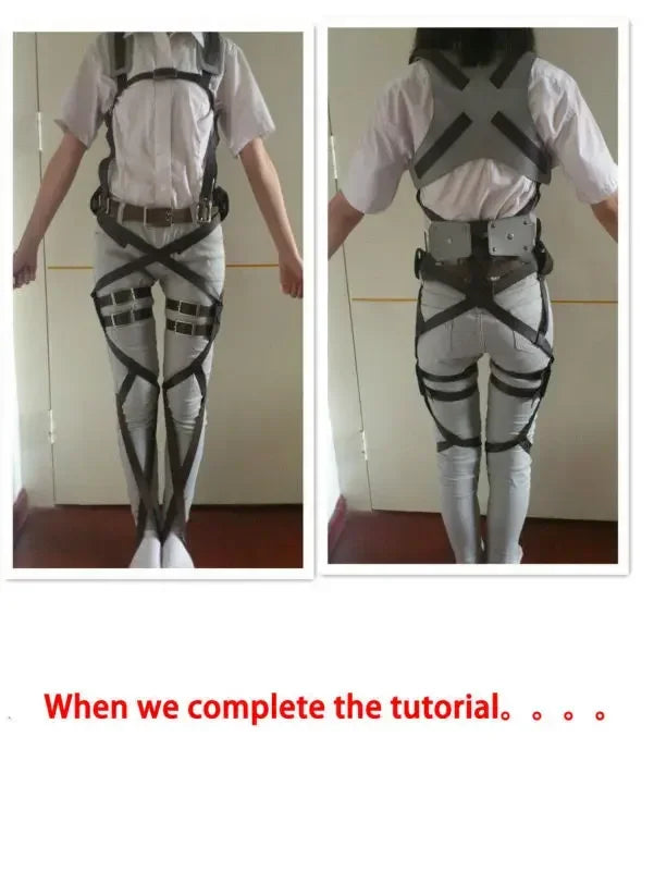Attack on Titan Cosplay Shingeki no Kyojin Mikasa Ackerman Cosplay Costume Jacket Shawl Belt Suit Leather Shorts Full Sets