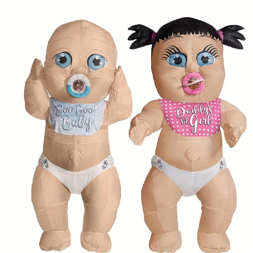 Cute Giant Baby Inflatable Costume - Cute Monster Theme, Halloween and Role Playing Parties