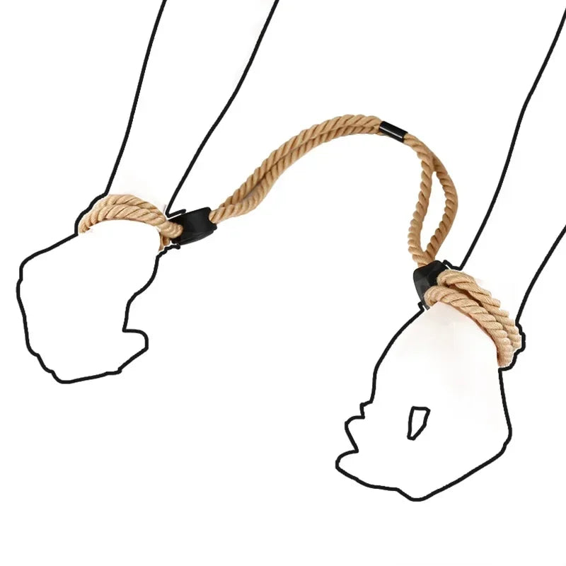 Adjustable Erotic Slave Bdsm Bondage Restraint Rope Shackles Handcuffs Fetish Binding Toys Adult for Couples Exotic Accessorie
