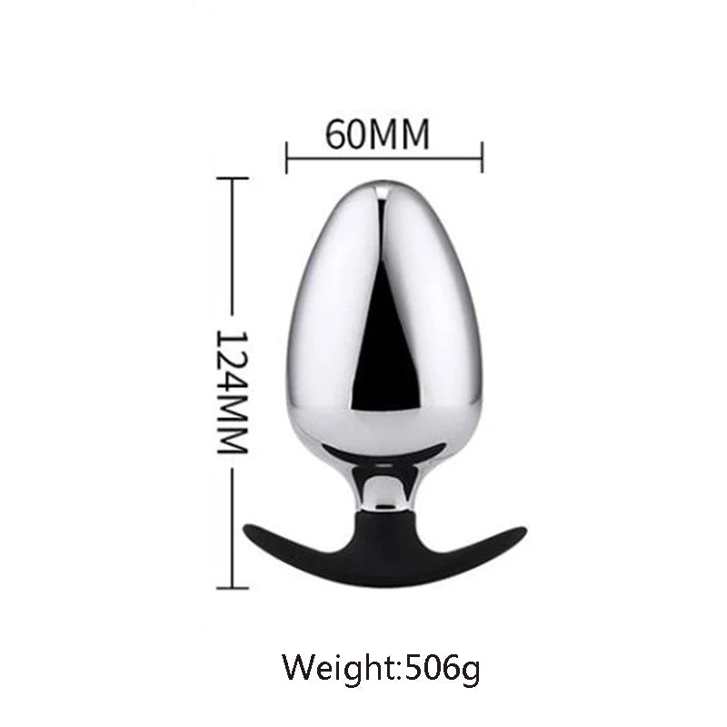 Extra Big Diameter Dilatador Anal Expander Metal Buttplug Adult Sex Toys Masturbator Large Anal Plug G Spot Butt Plugs for Women