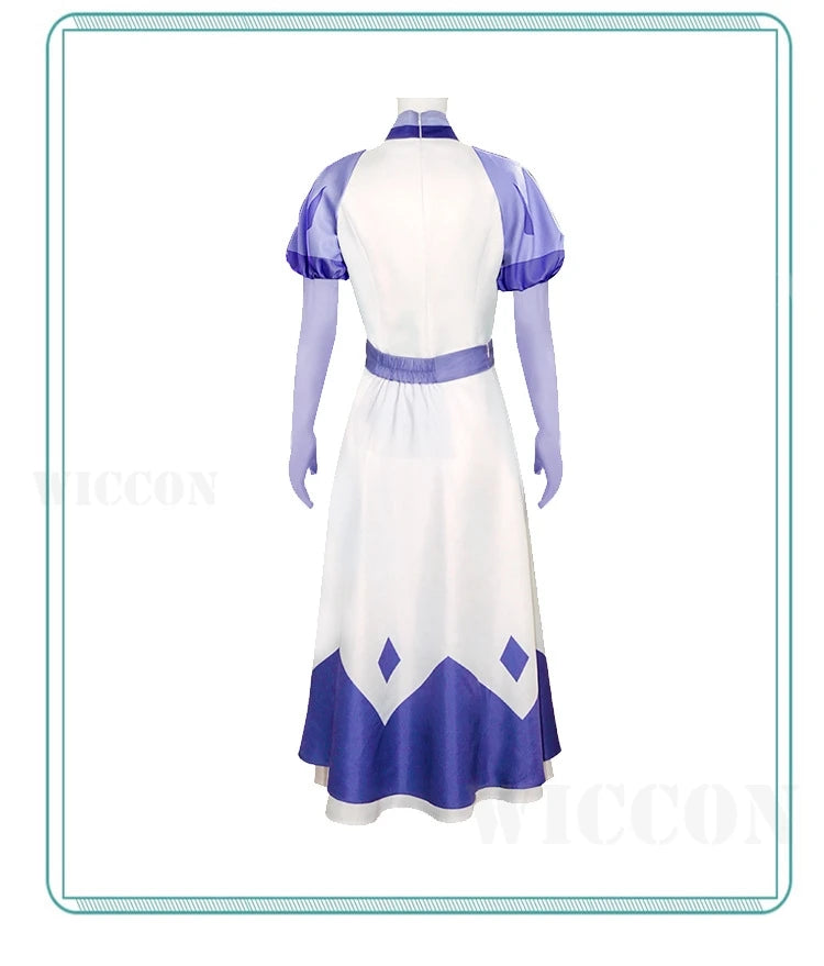 Angel Emily Cosplay Costume Halo Cosplay Women Fancy Dress Hazzbin Outfit Halloween Uniform Hasbin Seraphim Wings Suit