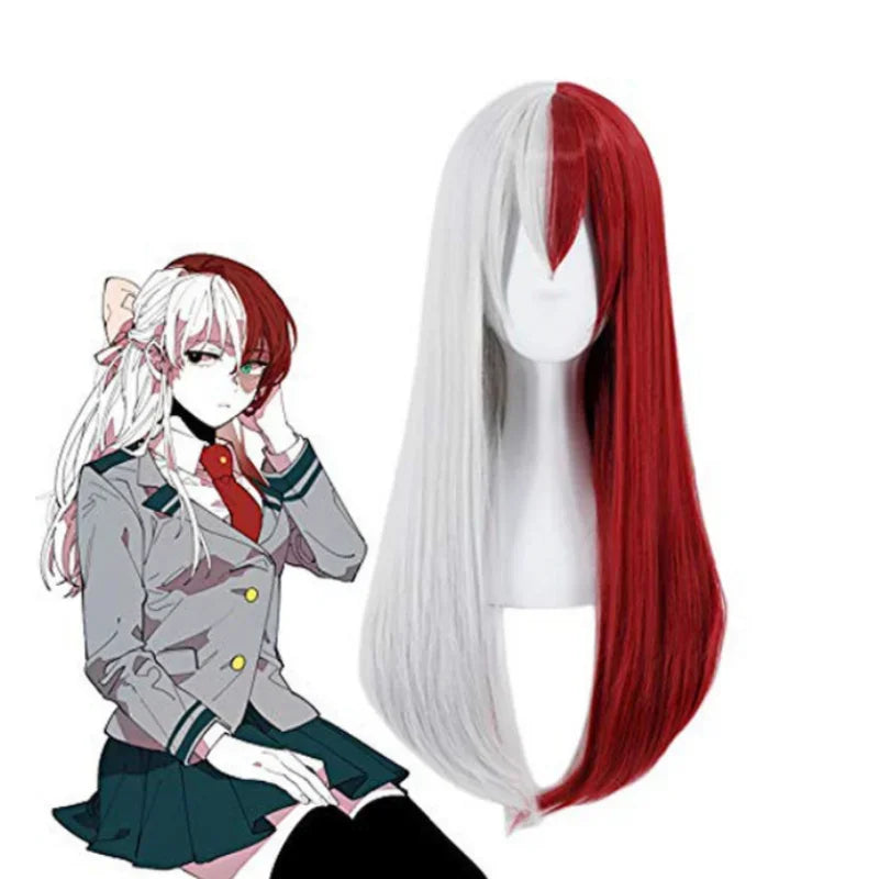 My Hero Academia Anime  Midoriya Izuku Cosplay Costume Todoroki Shoto School Uniform Set Wig Suit Unisex Halloween Role Play