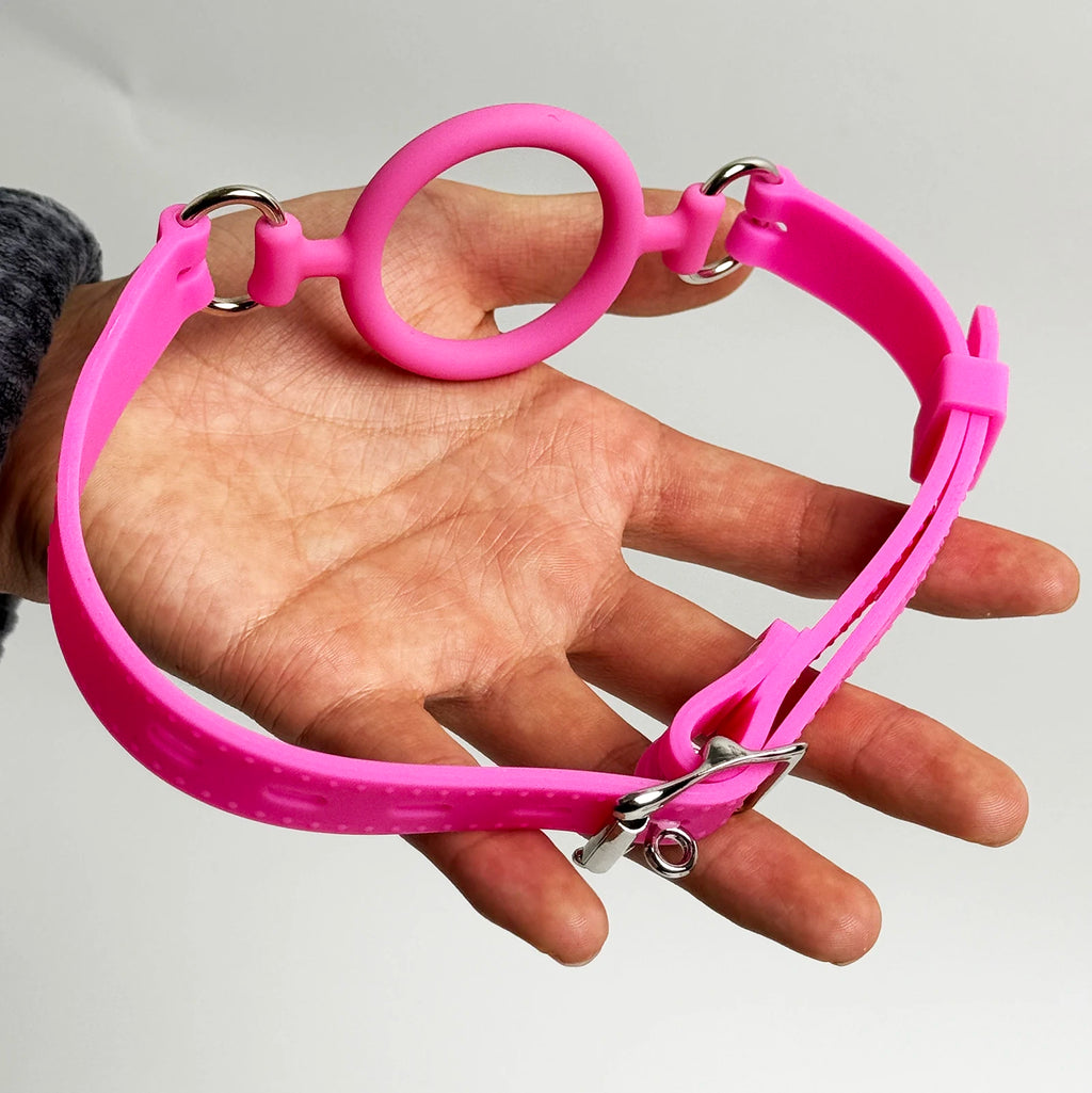 Silicone Oral Sex Ring Open Mouth Gag Flirting Bondage Balls Adult Game Erotic Toys BDSM Restraints Sex Toys For Couples O Ring