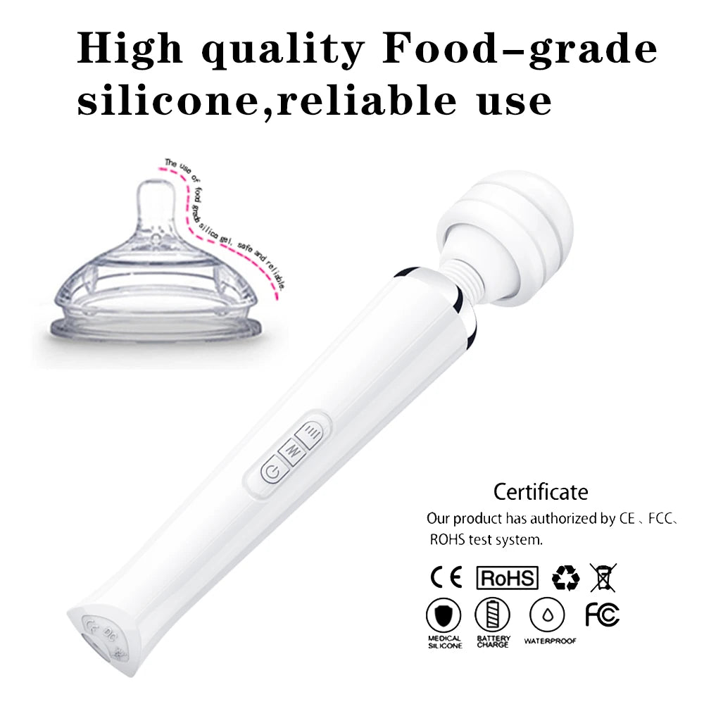 Powerful Big Magic Wand Vibrator Sex Toys for Women Masturbator Clitoris Stimulator G-spot Dildo Vibrator AV Sex Toys for Adults