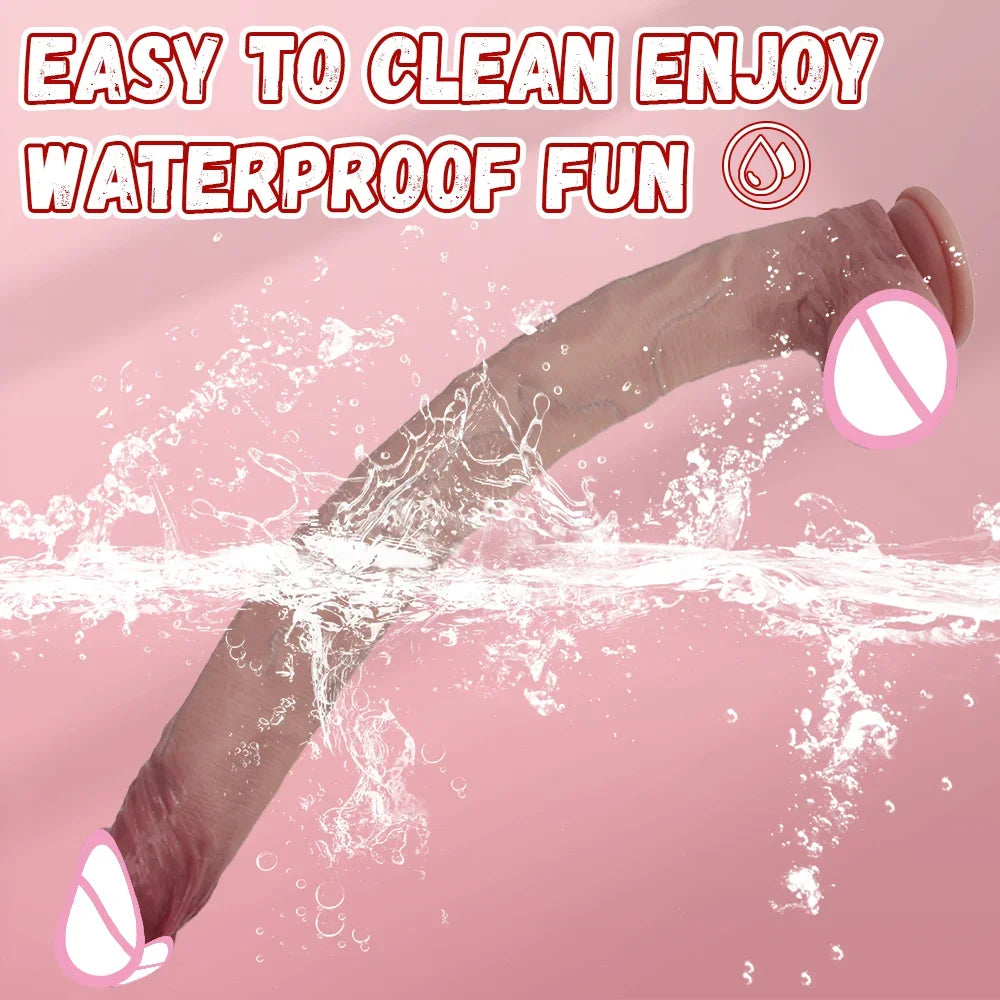 42.5cm Realistic Big Long Dildo Sex Toy Dildo with Strong Suction Cup Lifelike Silicone Sex Toys for Vagina Anal Stimulation
