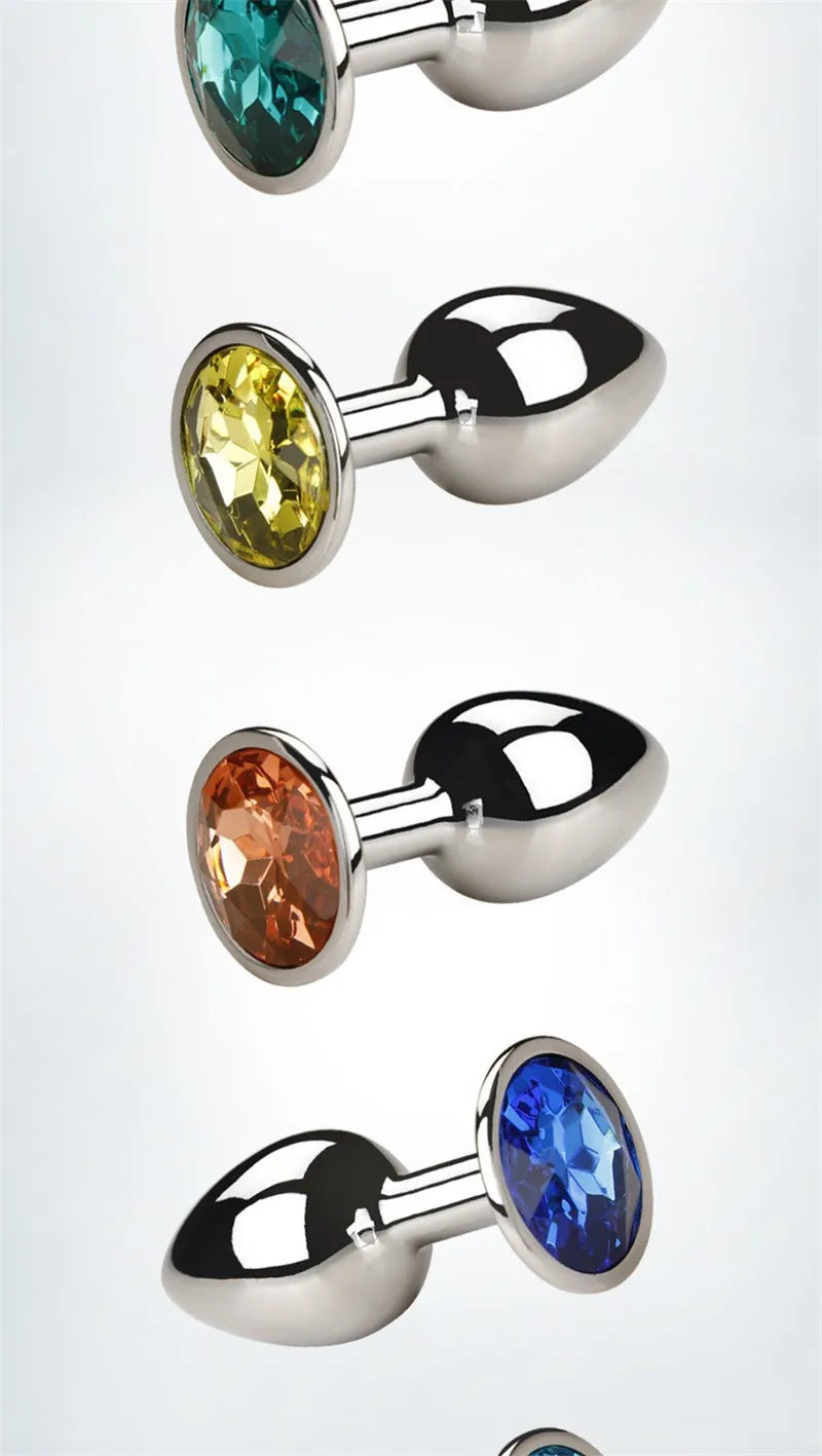 Metal Anal Plug Wearable Butt Plug Jewelry Dilator Dildo Prostate Massager Sex Toy for Men And Women Dropshipping