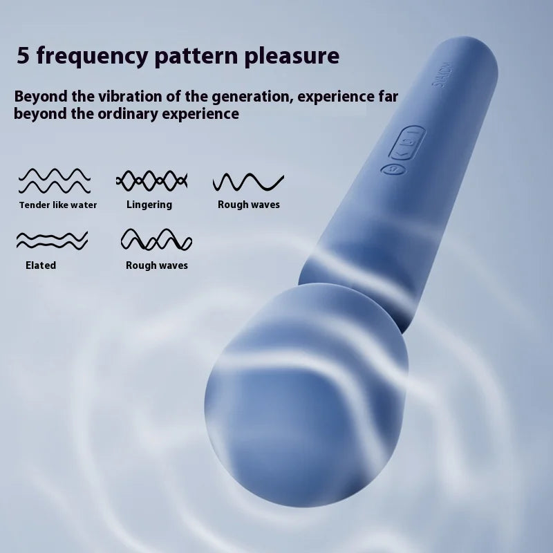 Big AV stick female clitoral stimulation orgasm silicone massage stick super power intelligent heating large vibrator Magic wand