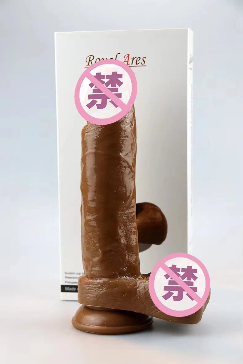 Big Vibrator Sex Toys Men Huge Realistic Dildos Soft Flesh Sex Toy Silicone Realistic Dildo for Women and Men