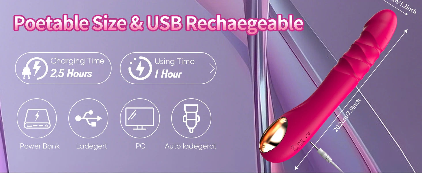 G-spot Vibrators Push-In Dildos Clitoral Stimulators Sex Toys Dildo Vibrators 10 Vibration Modes Adult Sex Toys Ladies & Couples