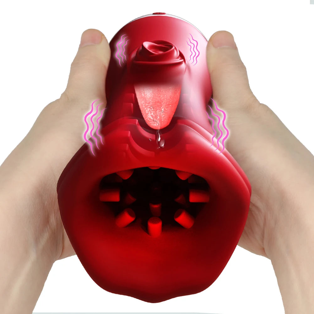 Male Masturbator Deep Throat Blowjob Vibrating Oral Sex Pussy Vagina Stimulation Adult Sex Toys Masturbators for Men Adult 18+