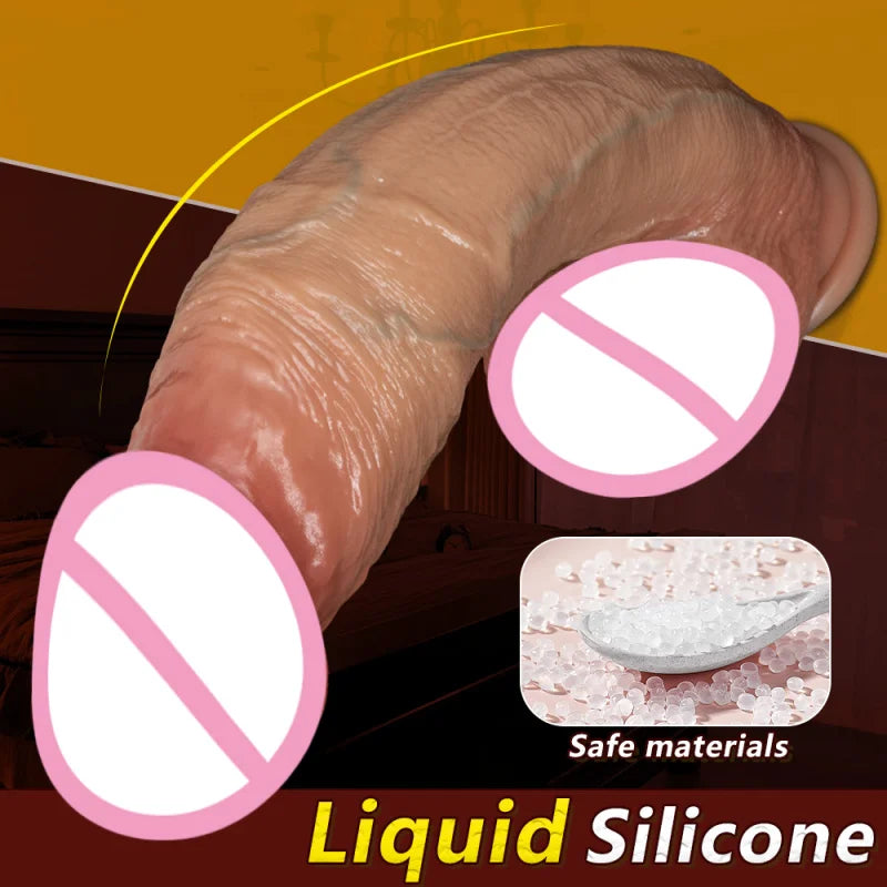 Super Huge Dildo Big Dick Realistic Penis Penetration Anal Butt Plug G-spot Vaginal Stimulator Masturbator Sex Toys For Women