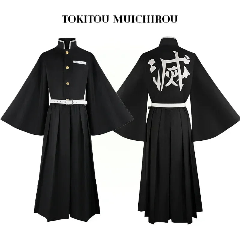 Aime Tokitou Muichirou Cosplay Costume Demon Slayer Cosplay Kimetsu No Yaiba Kisatsutai Uniform Wig Halloween Costume for Woman