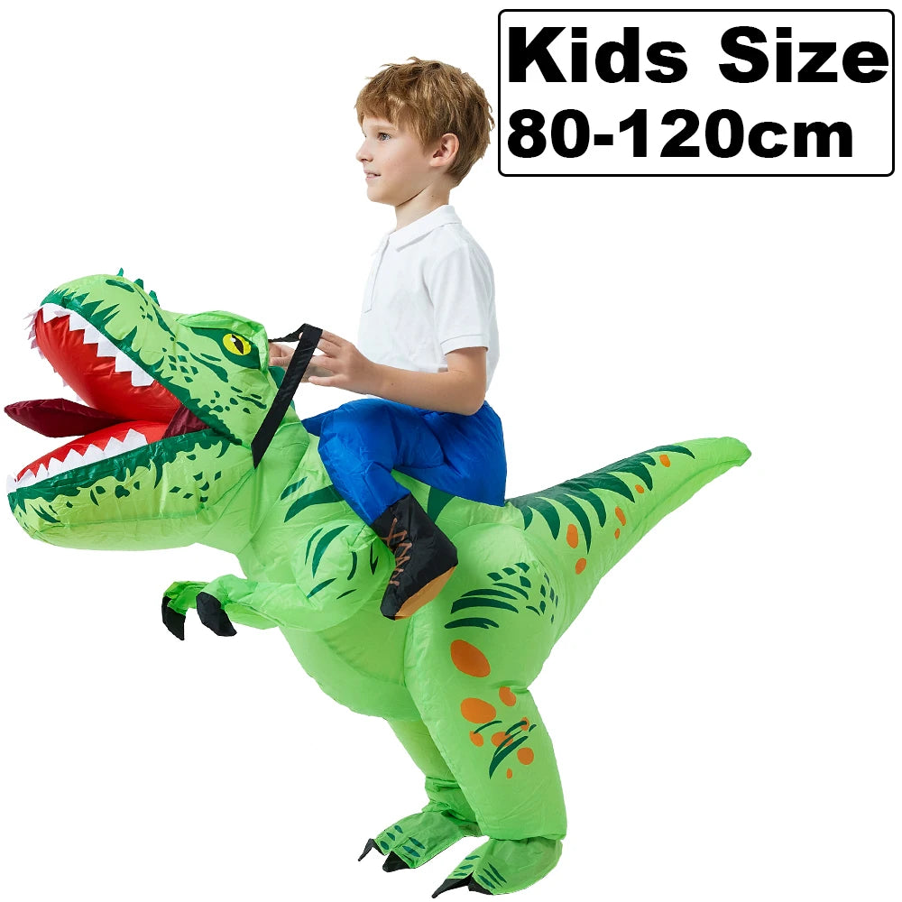 HOT Anime Dinosaur Inflatable Costume Party Mascot Costumes Suit Disfraz Cosplay Halloween Costumes For Adult Kids Dress