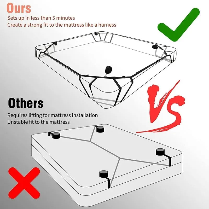 BDSM Flirting Sextoy Bed Restraint Set Couple Sex Toys Bondage Handcuff Kit Adult Game Tool Erotic Tie Downs Arm Ankle Restrict