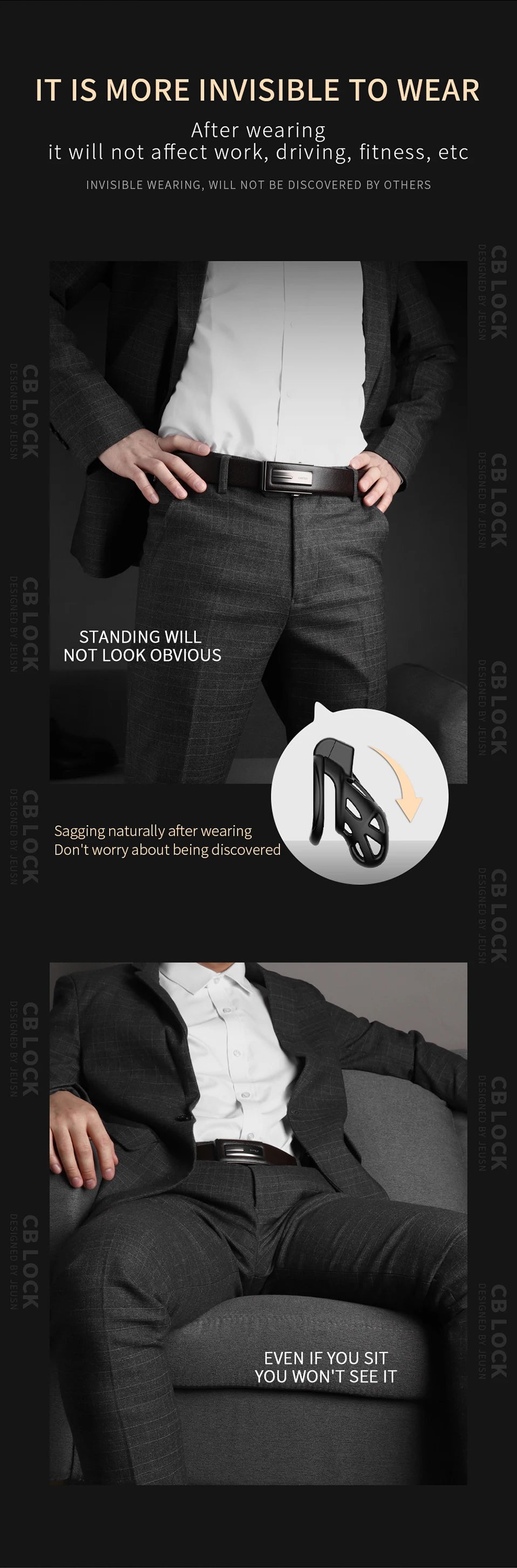 Sex Toys for MenInvisible Chastity Cages  Adult Hot Sale Waist Belt Male Chastity  Sleeve Cockrings Erotic Urethral Lock Bondage