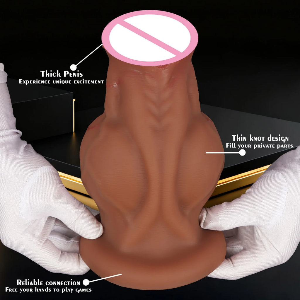 Huge Monster Dildo Knot Dildo Big Penis Sex Toys Women Gay Silicone Suction Cup Dilator Anal Adult Products Vagina Stimulation