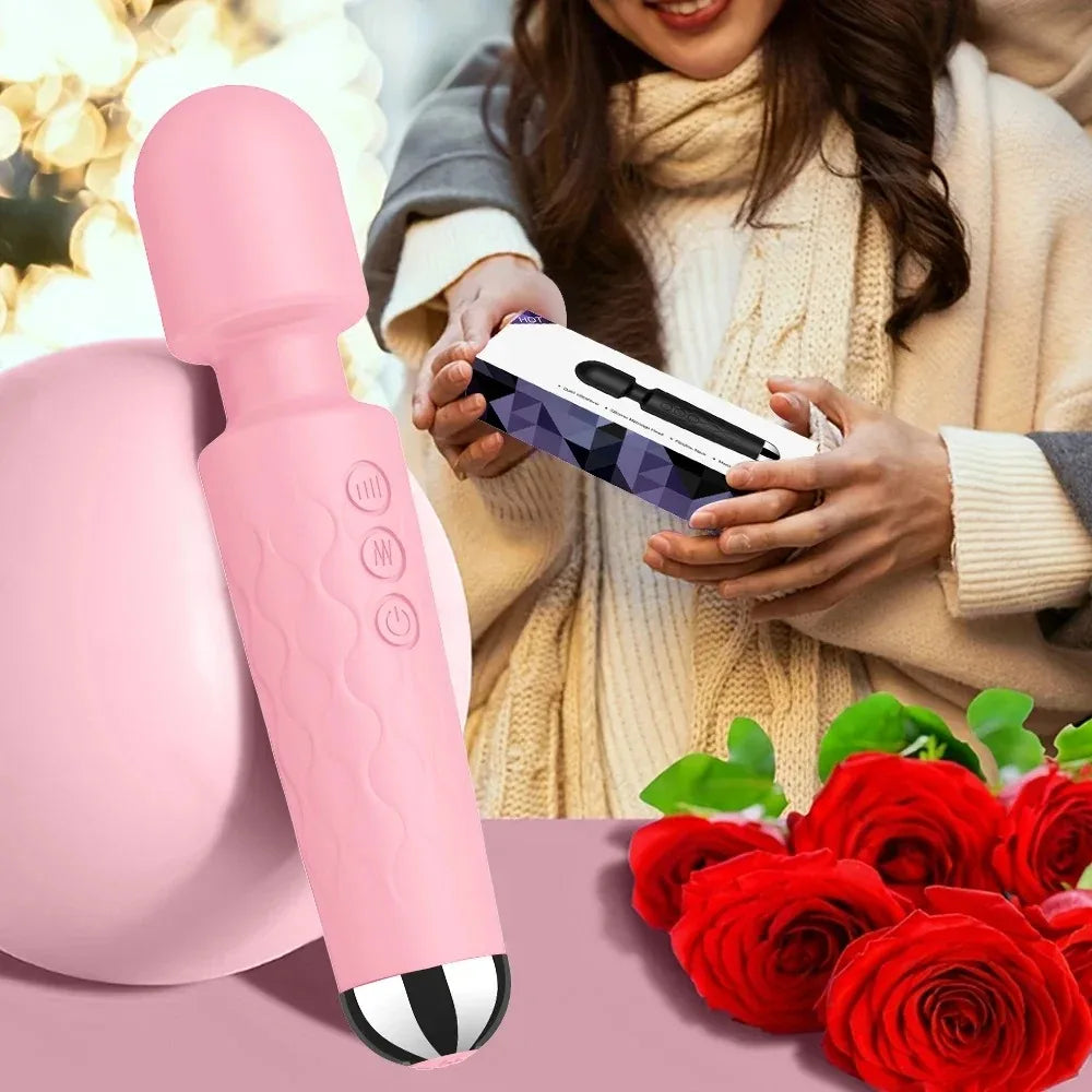 Powerful High Frequency Vibrators  Female 20 Speeds Magic-Wand G Spot Clitoris Stimulator Anal Women Masturbation Adult Sex Toys