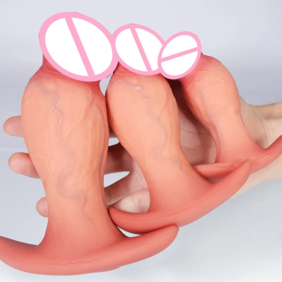Huge Realistic Dildo Sex Toys G-Spot Anal Plug Butt Plug Dildo Premium Silicone Prostate Massager Anal Training for women men