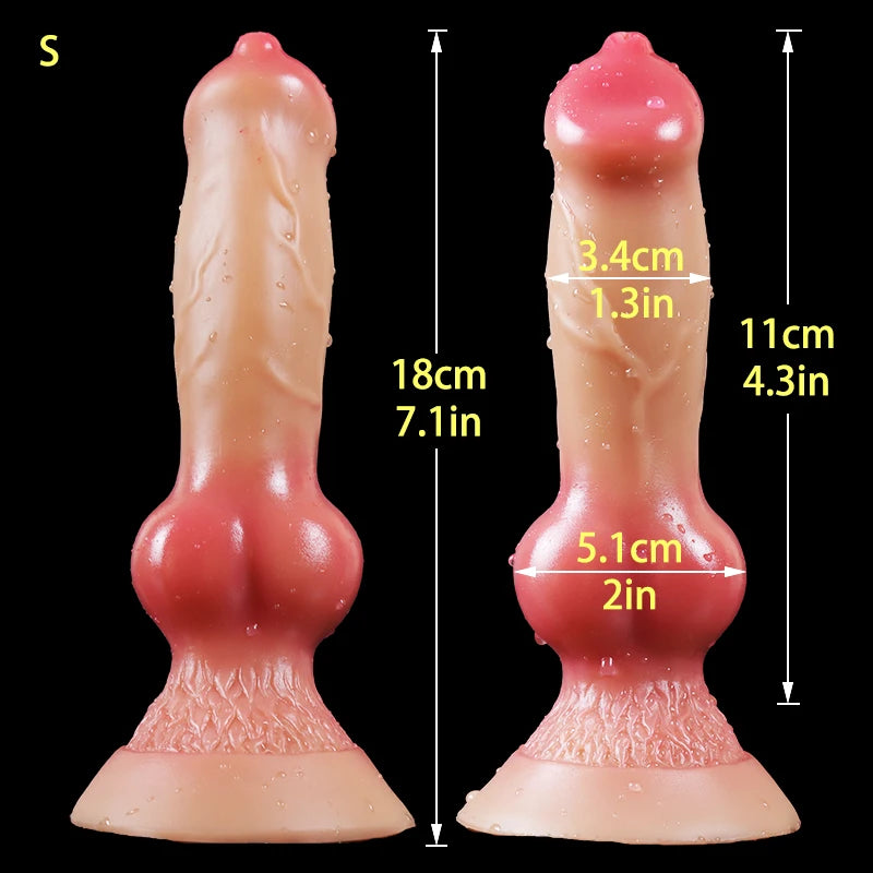 Realistic Penis with Suction Cup Dog Dildo/Huge Dildo Animal Big Butt Plug Giant Monster Cock Dick Adults Supplies for Men Women