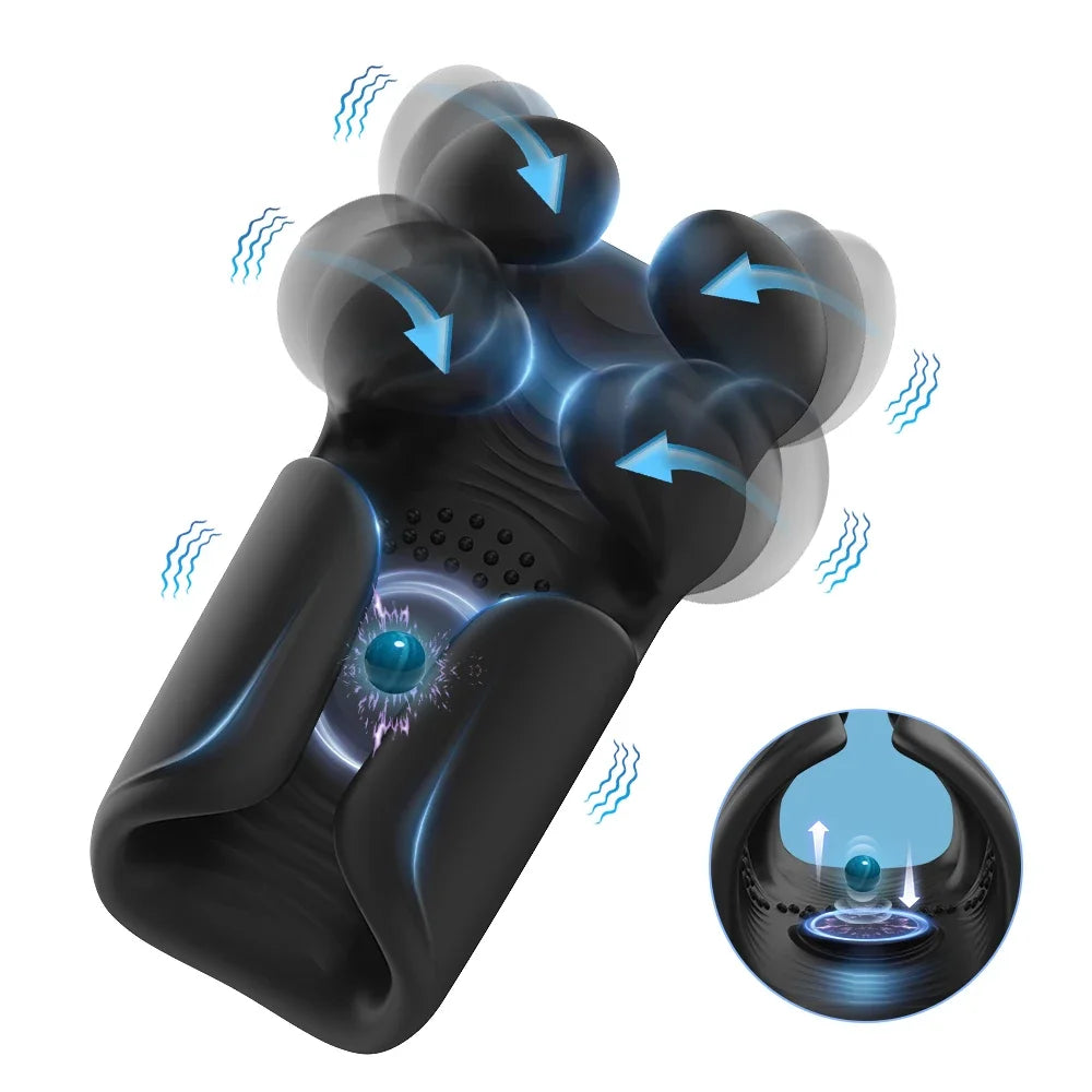 Vibrator For Men Tapping Flapping Glans Massager Sex Machine Penis Delay Trainer Automatic Male Masturbator Sex Toys for Adult