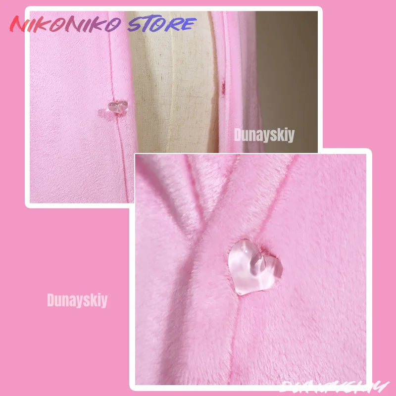 Game Needy Girl Overdose KAngel Cosplay A P Pink Cat Head Air Conditioning Carpet Anchor Girl Heavy Dependence On COS Sugar