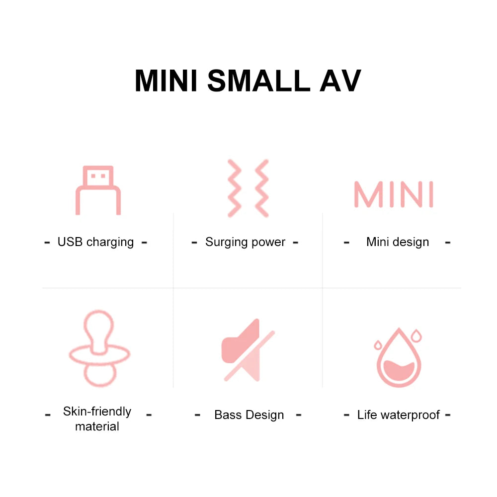 Mini Dildo AV Vibrator Sex Toys For Adults Women Vagina Clitoris Stimulator Magic Wand G Spot Anal Massager Female Masturbator