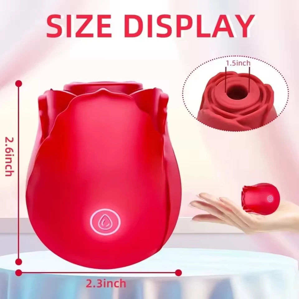10 Speed Rose Vibrator G-spot Dildo Powerful Vaginal Clitoris Sucking Women's Sex Toy Powerful Vacuum Vibrator Massger