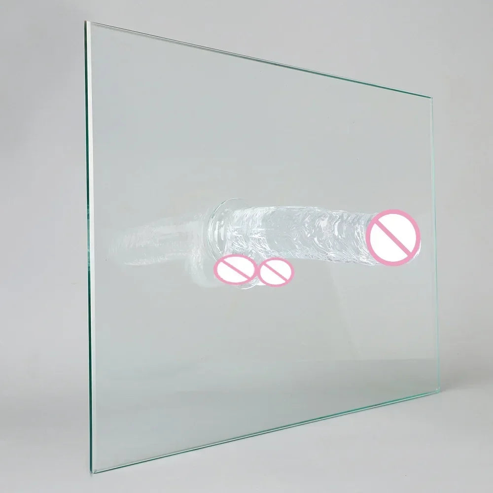 Realistic Transparent Jelly Dildos G-Spot Masturbation Sex Toy for Women Masturbator Vagina Wiht Strong Cup Ddildo Penis Adult18