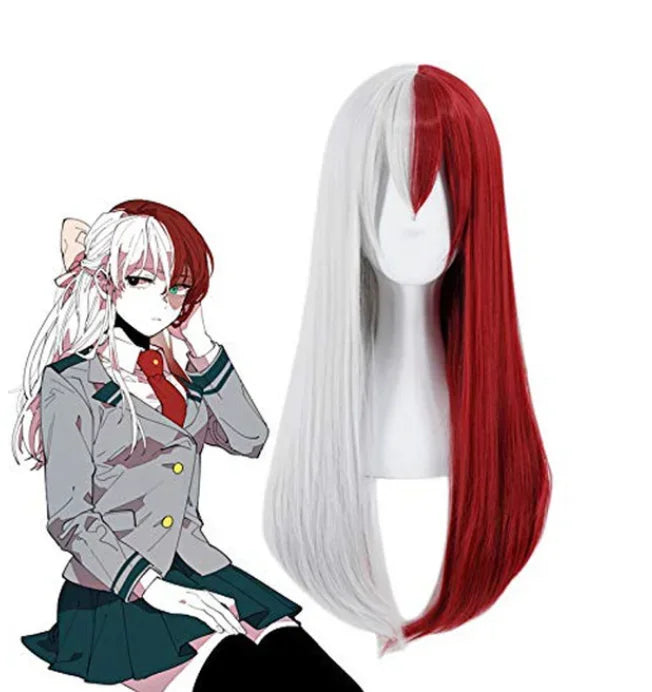 My Hero Academia Anime  Midoriya Izuku Cosplay Costume Todoroki Shoto School Uniform Set Wig Suit Unisex Halloween Role Play