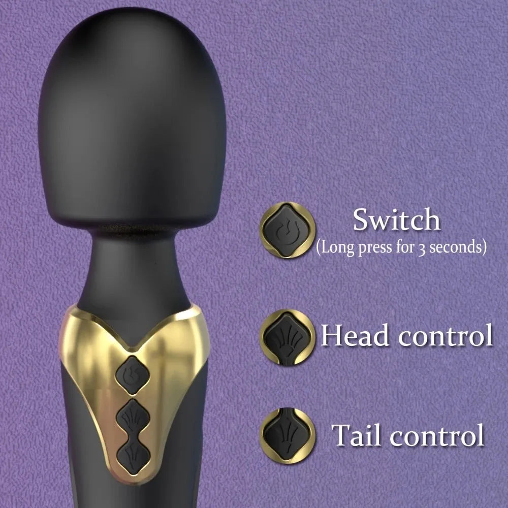 Powerful AV vibrator, dildo, female wand, 10 modes, clitoral stimulator, g -spot， Vaginal massage, adult sex toys