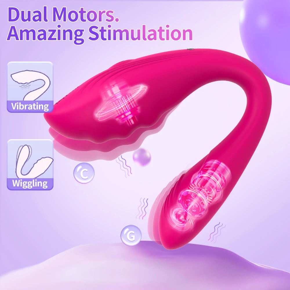 Couple Vibrator Adult Erotica Female Mini Wearable 9 Modes G-spot Clitoral Anal Stimulation Vibrator Female Sex Toys