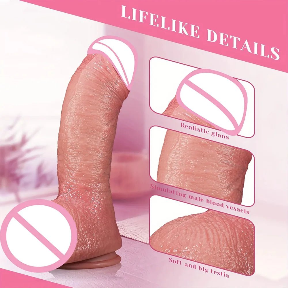 Soft Huge Dildo Realistic Penis Double Penetration Anal Plug Female Vagina Masturbation Sex Toys Adult For Women Men Big Dick 18