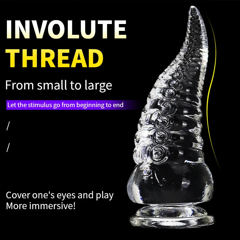 Tentacle Dildo Octopus Animal Sex Toy Tpe/Silicone/Glass Dildo Anal Plug Progressive Vaginal Dilators Monster Penis Big Buttplug