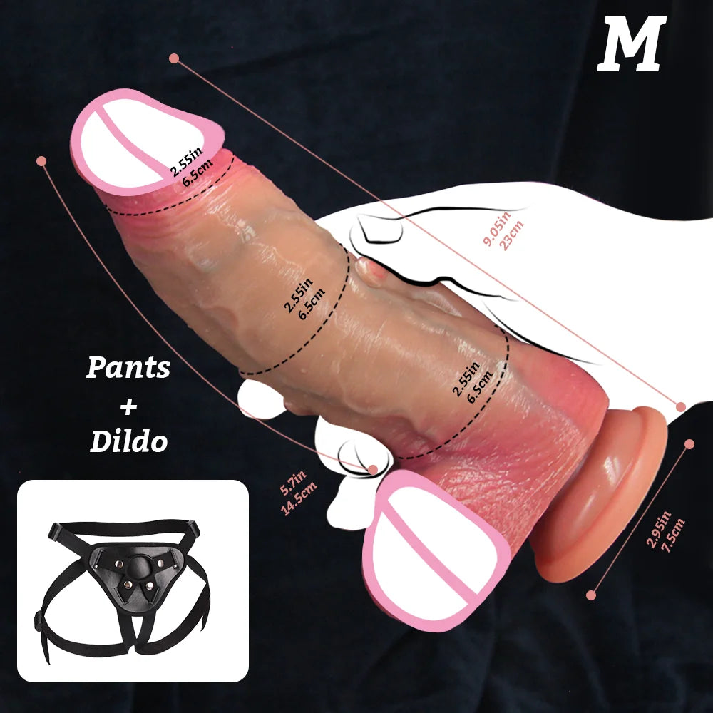 Oversized Realistic Dildos Fisting Dildo Thick Penis Adult Sex Toys For Women Vaginal Masturbation Big Dick With Suction Cup