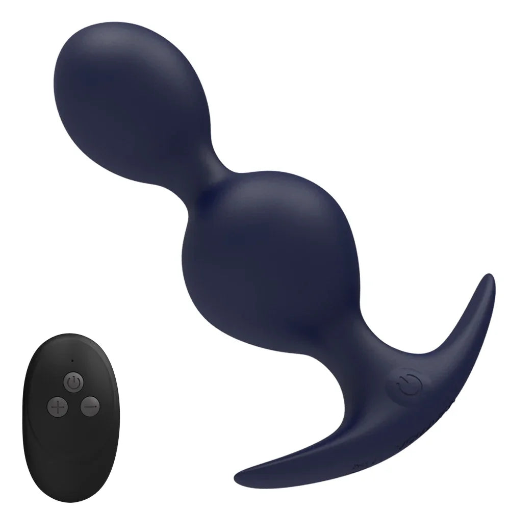Dual Motor Vibrator Remote Control Anal Plug Butt Plug Anal Bead Female Masturbator Prostate Massager Erotic Sex Toys for Couple