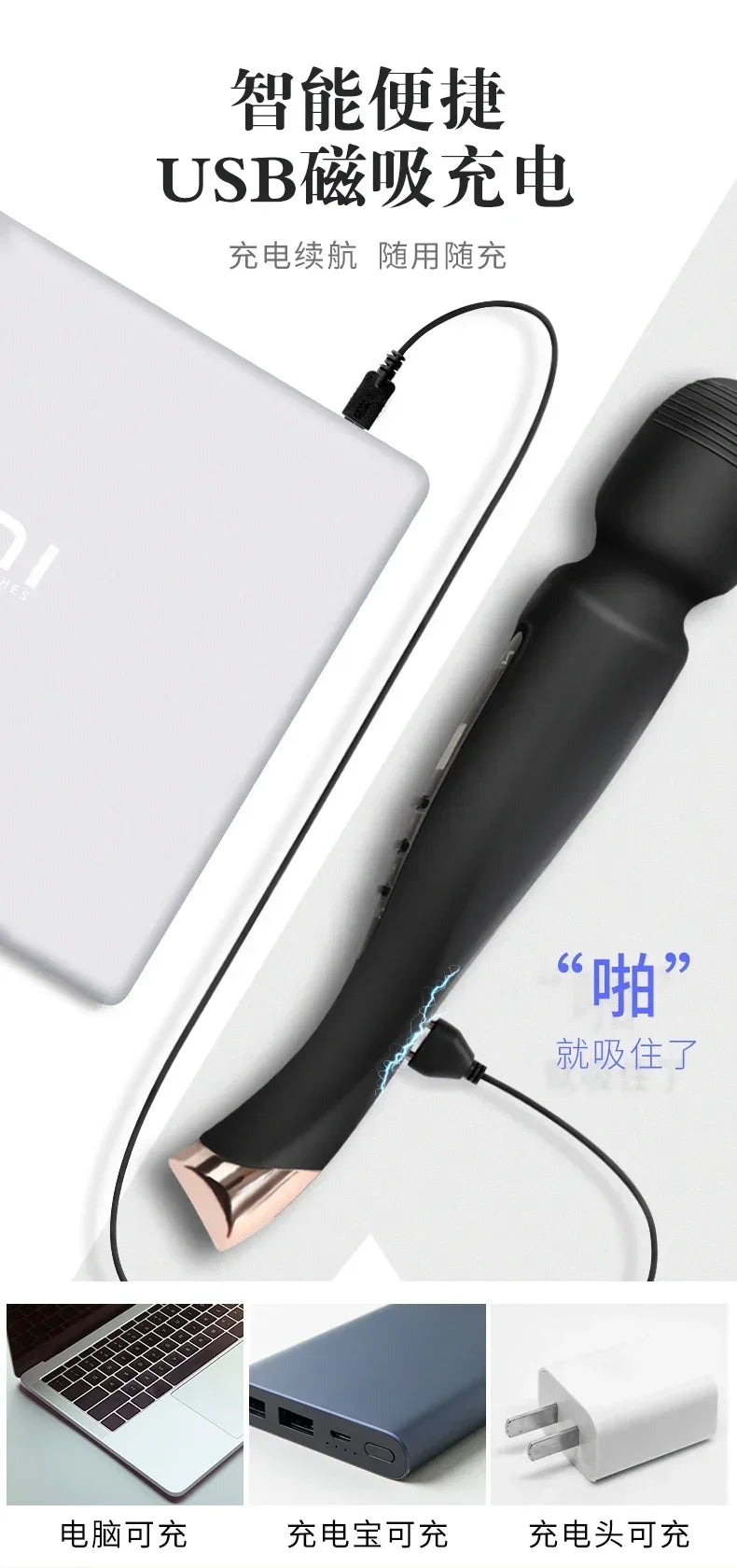 Powerful Clitoris Vibrators Sex Toy Magic Wand Vibrator Dildo Sex Machine Adult  Products Juguetes Sexuales Masturbation SM Gift