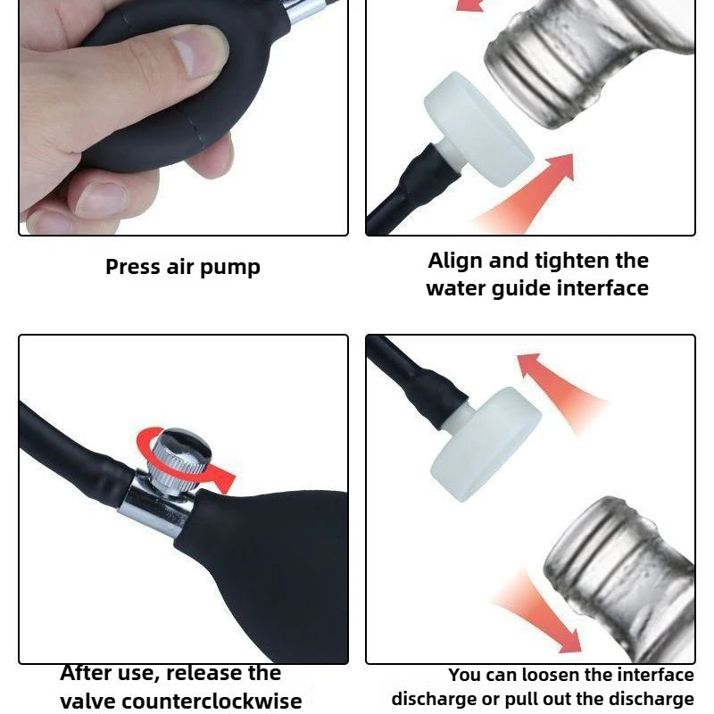 Water Spray Enema Inflatable Anal Plug Stimulate Sex Toys For Couple Women Vagina Anus Extreme Dilator Douche Cleaner SM Tool