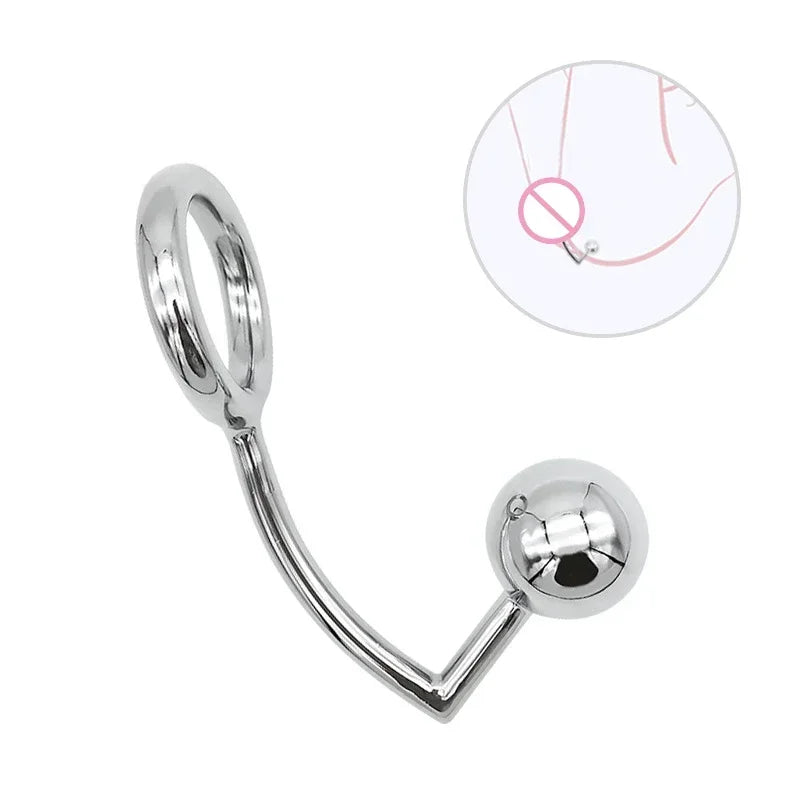 Metal Anal Hook Anal Plugs Posterior Toys Prostate Massager Male and Female Masturbators Anal Dilator Anal Stimulator Sex Toy 18