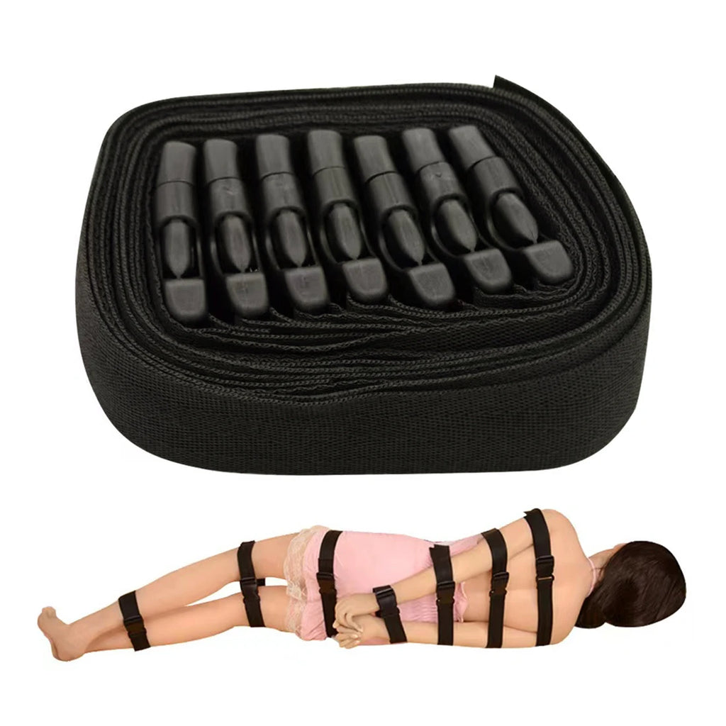 7 Pcs Binding Belt Set BDSM Bondage Sex Products Adjustable Restraints Harness Sex Bondage Rope Fetish Couples Flirting Sex Toys