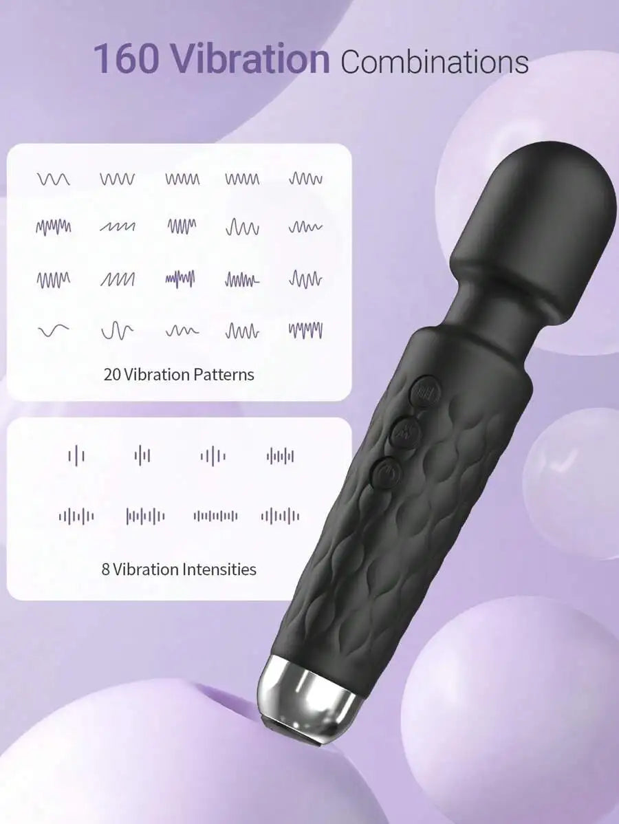 Sexy Vibrators Clitoral Vibrator With 8 Modes Vibration Strength And 20 Modes Vibration Frequency, Powerfu Personal Massager Wan