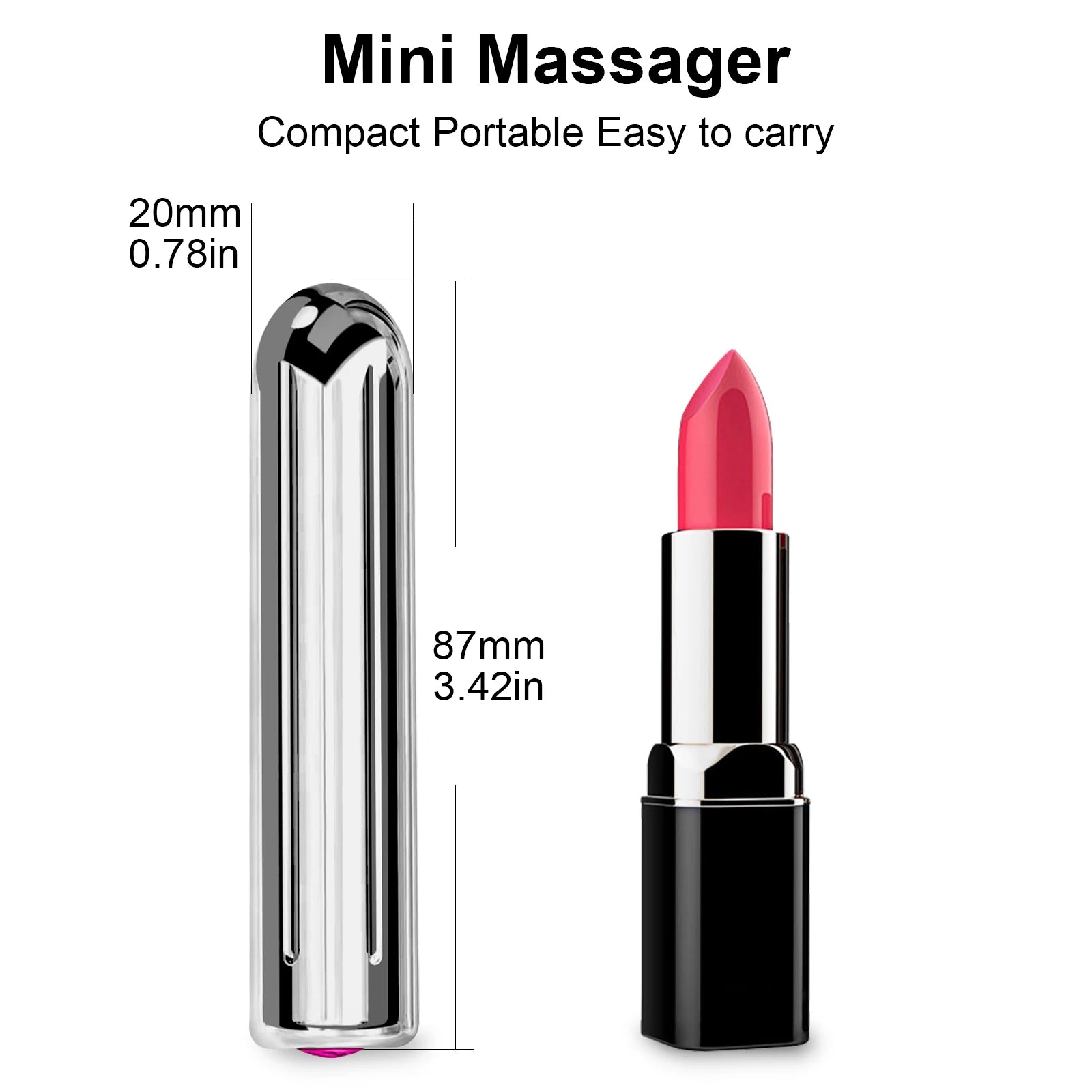 Powerful Bullet Vibrators for Women USB Charging 10 Modes Nipple Clitoris Stimulator Mini Vibrator Female Sex Toys for Adults