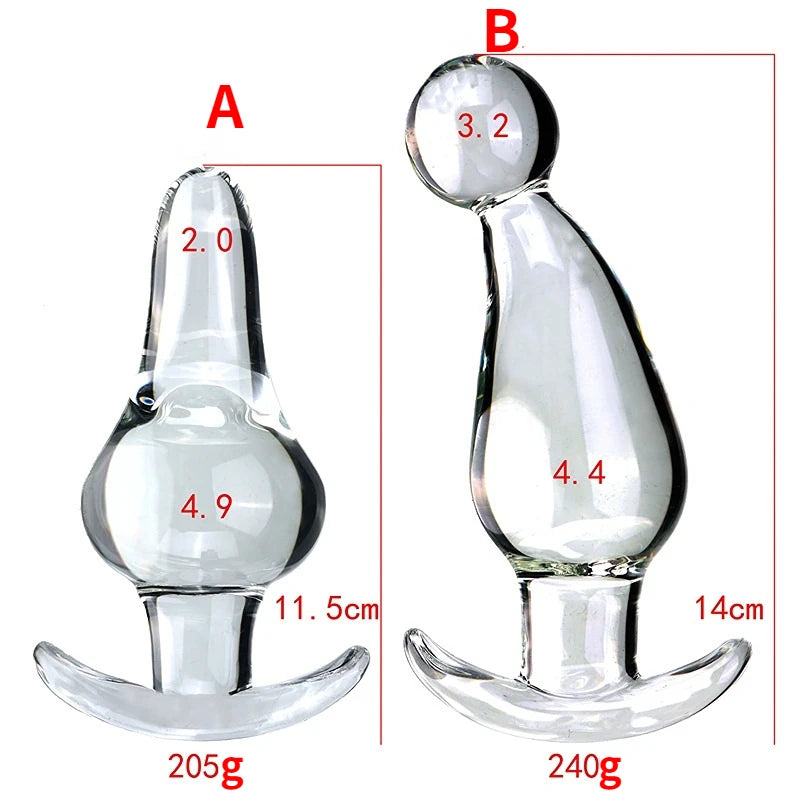 Glass Dildos Anal Plug For Women Men Butt Plugs Penis Anus Dildos Adult Masturbation Adult Gay Sex Toys for Couples Sex Shop