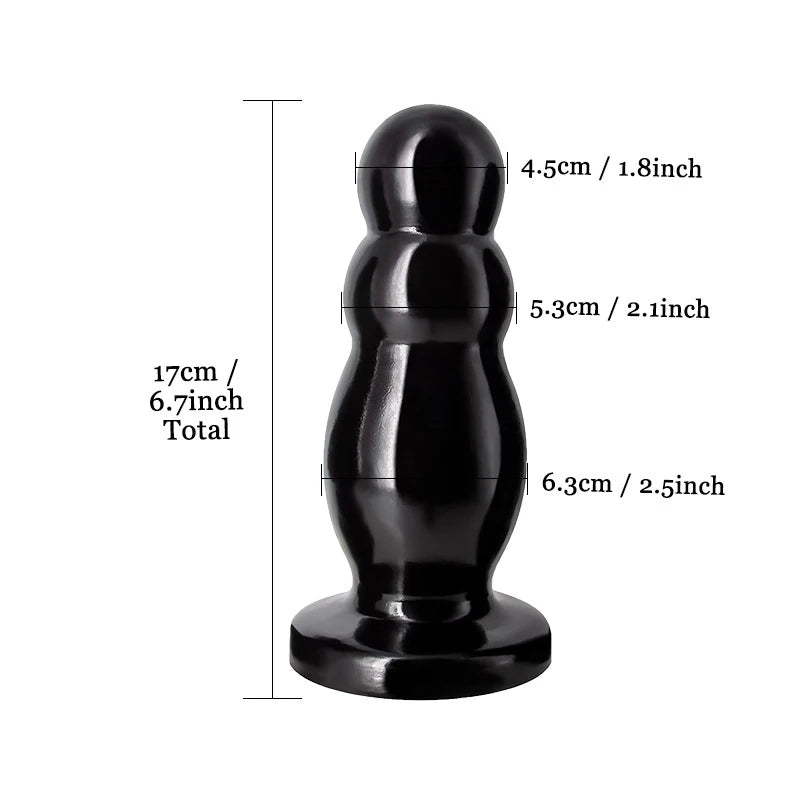 Giant Anal Dilator Pull Bead Black Dildo Male Prostate Stimulation Female Masturbation Vaginal and Anal Sex Toy Store