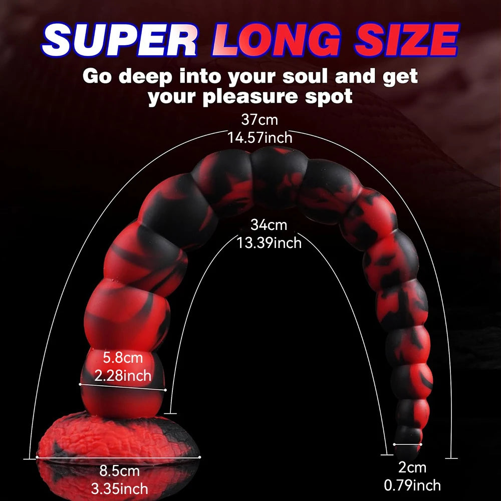 Anal Bead Butt Plug Dildo Men Women Monster Penis Anus Vagina Stimulator Suction Cup Erotic for Couples Adult Sex Toys