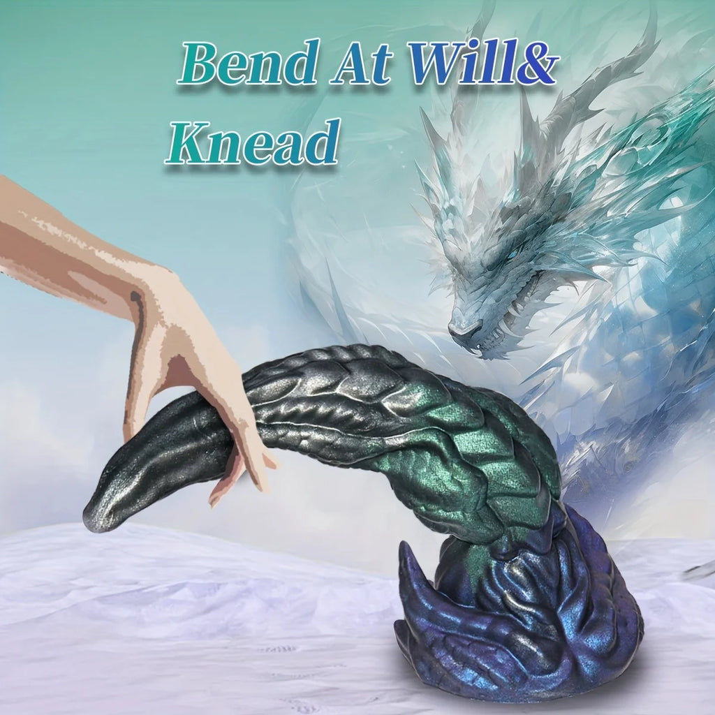 Liquid Silicone Realistic Dragon Monster Anal Plug Anal Expander Dildo, Irregular Penis For Vaginal G-Spot Anal Play SM